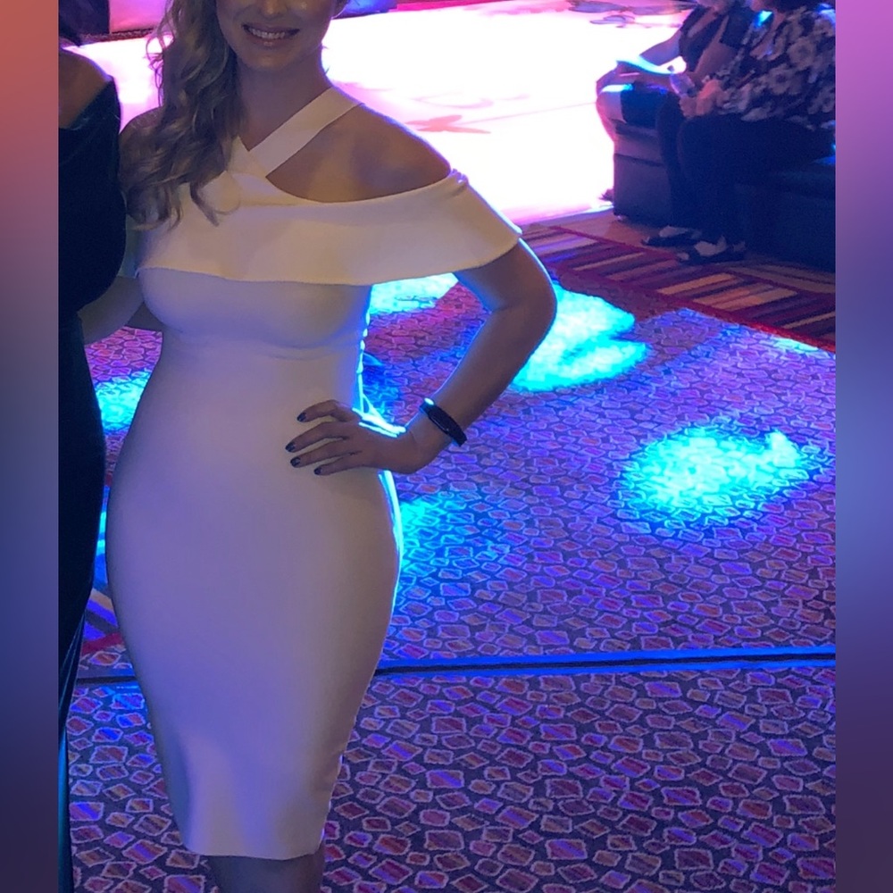 bandage dress, off white color